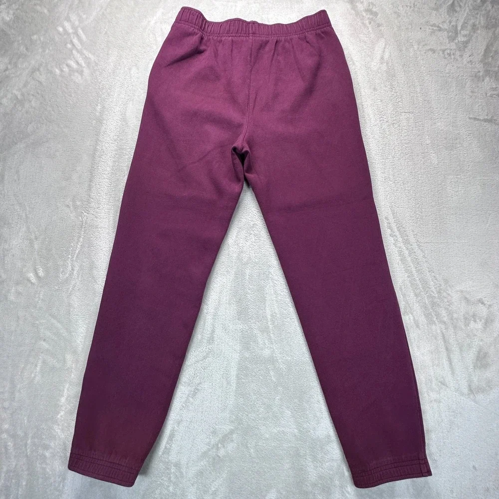 DSG Jogger Pants Boys XL 18 Burgundy Cotton Stretch Tapered Leg Drawstring Waist